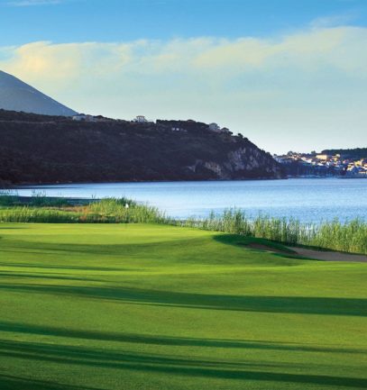 Far view of Costa Navarino