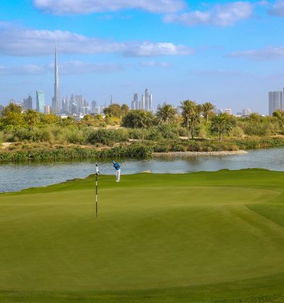 Skyline from Dubai Hills Golf Club