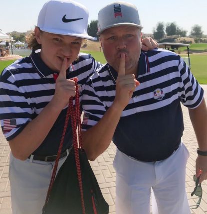 DJ Flanders with his son Jaxon
