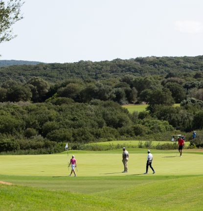 Golfers at Aegean Messinia Pro Am At Costa Navarino