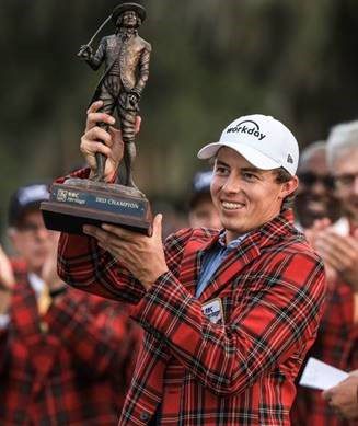 Matt Fitzpatrick Holding RBC Trophy
